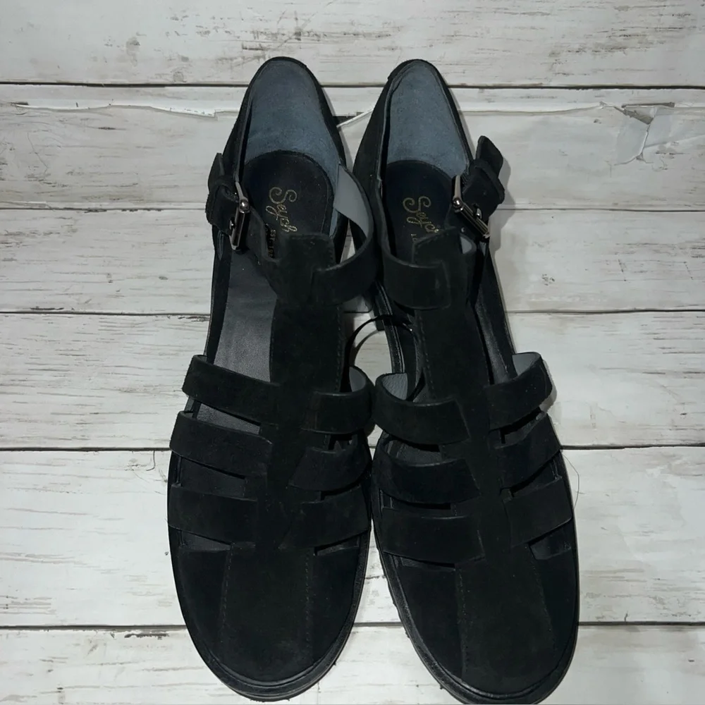 Seychelles Fisherman Sandal Chunky Lug Sole black size 10 NWT